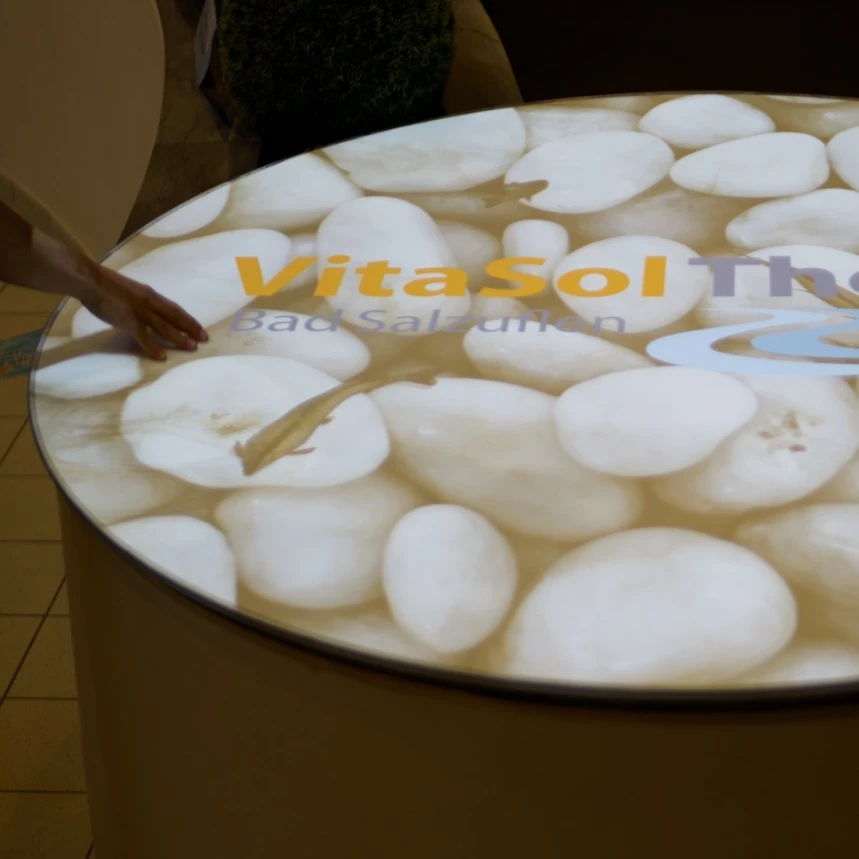 TNL Interaktive Projektion als effektvolles Element in Ausstellung