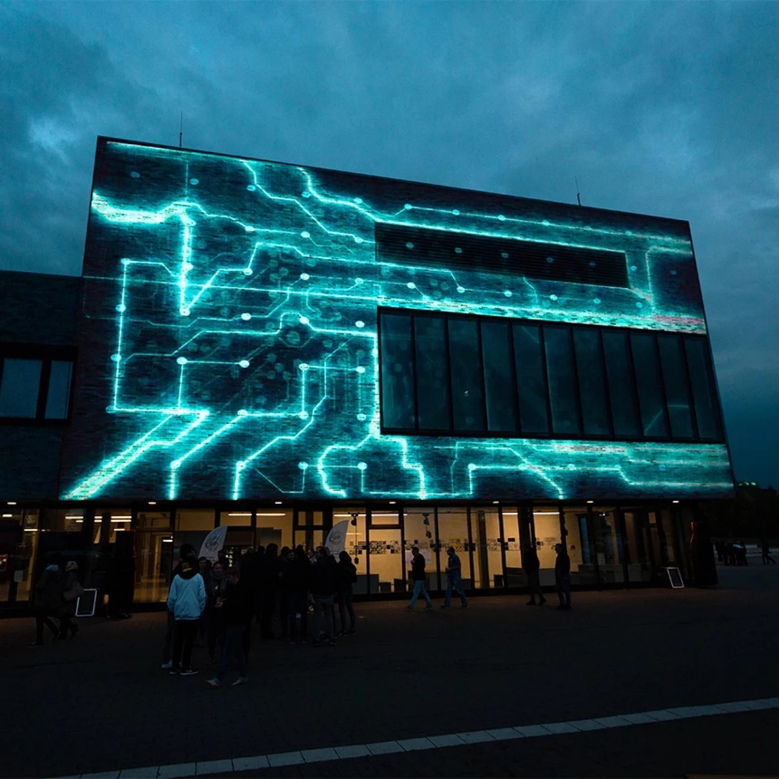 Videoprojektion Hochschule Hamm-Lippstadt