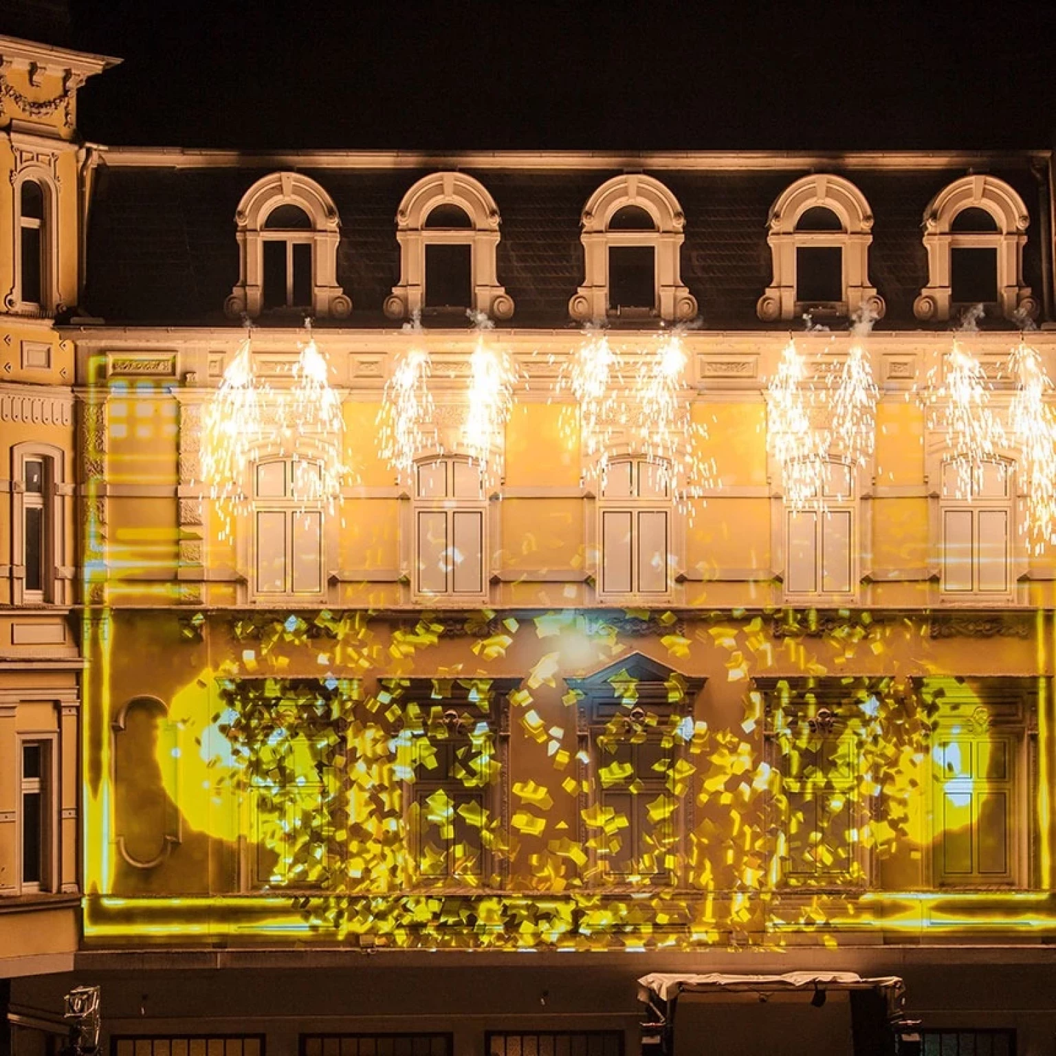 Lightshow Stadtfest Herford