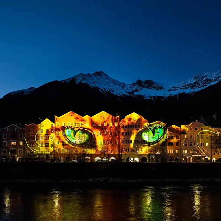 3D-Videomapping von TNL in Innsbruck