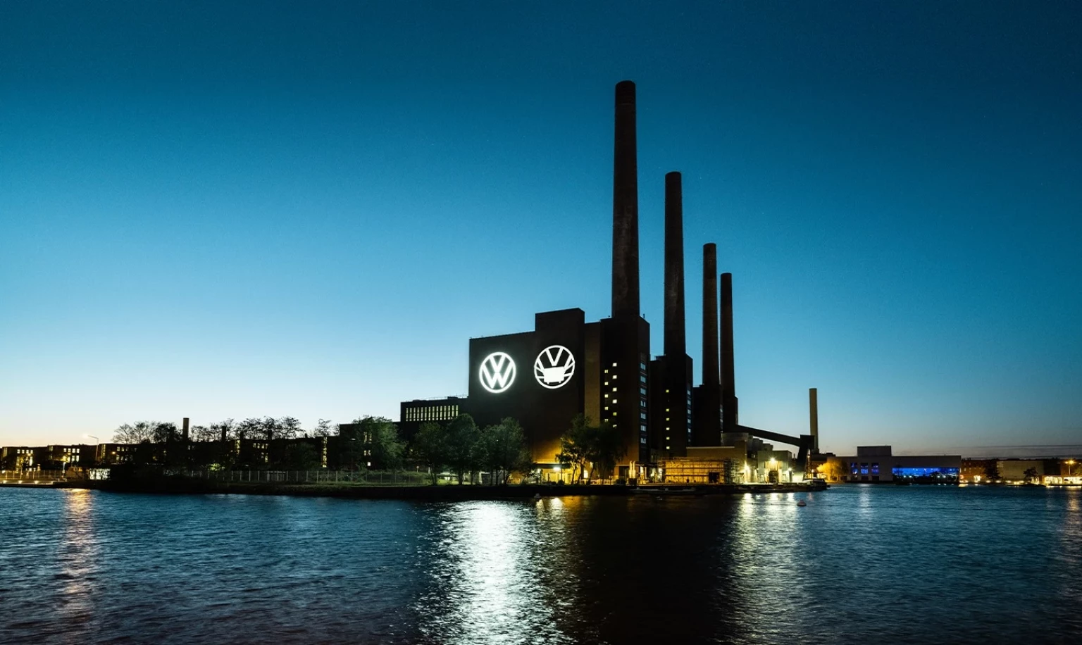 Logoprojektion VW Wolfsburg