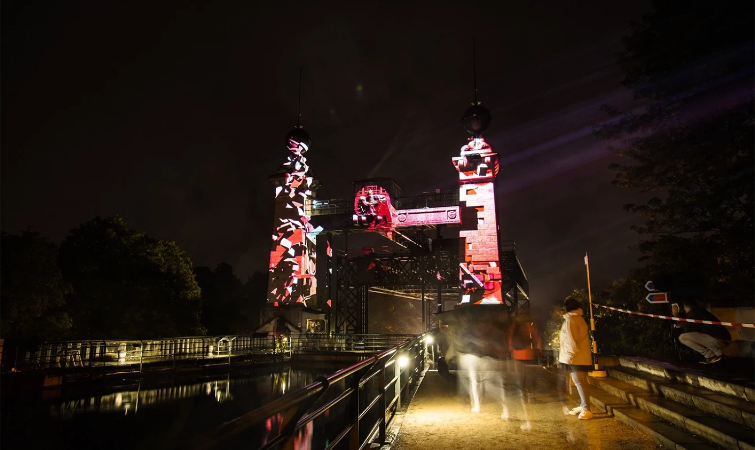 Lichtkunstinstallation Extraschicht Schiffshebewerk
